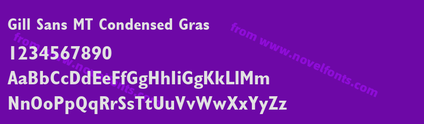 Gill Sans MT Condensed GrasPreview