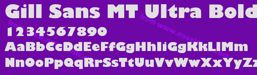 Gill Sans MT Ultra BoldPreview