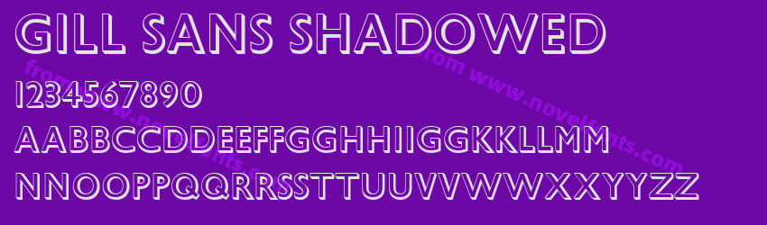 Gill Sans ShadowedPreview