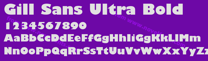 Gill Sans Ultra BoldPreview