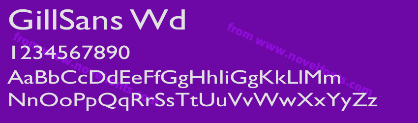 GillSans WdPreview