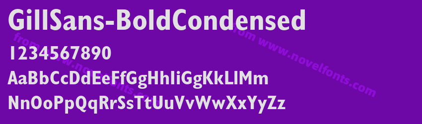 GillSans-BoldCondensedPreview