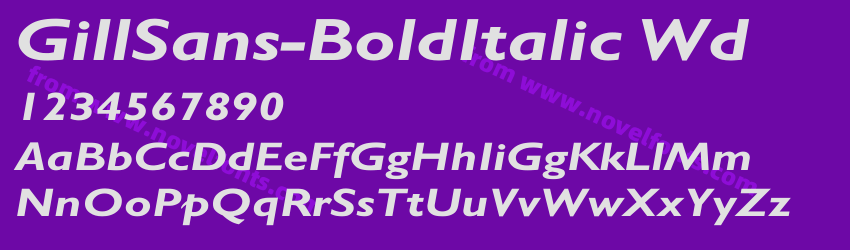 GillSans-BoldItalic WdPreview