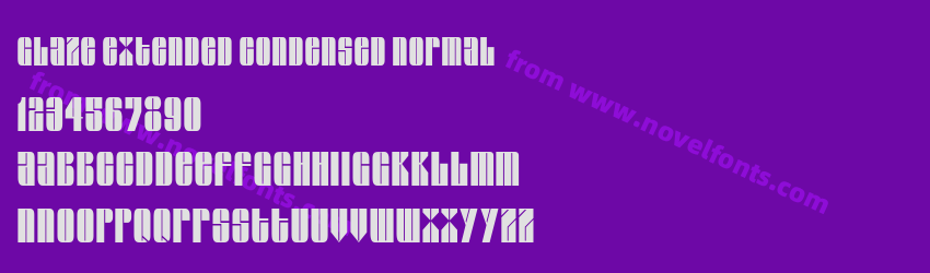 Glaze Extended Condensed NormalPreview