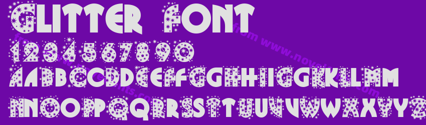 Glitter FontPreview