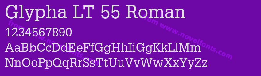 Glypha LT 55 RomanPreview