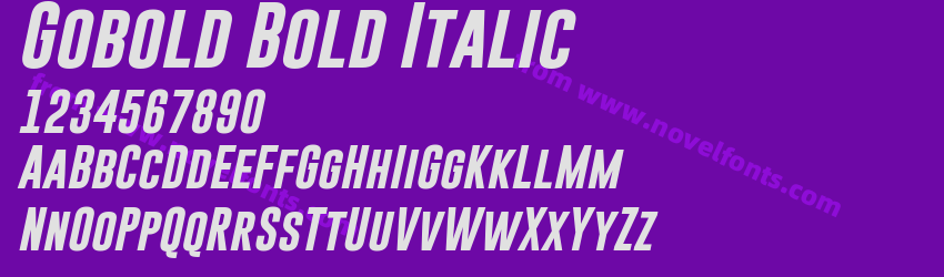 Gobold Bold ItalicPreview