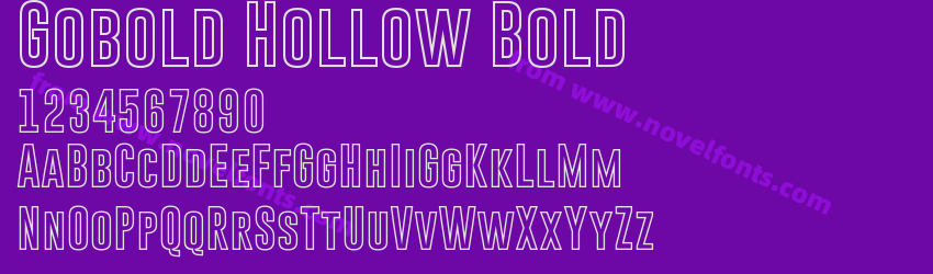 Gobold Hollow BoldPreview