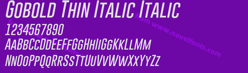 Gobold Thin Italic ItalicPreview