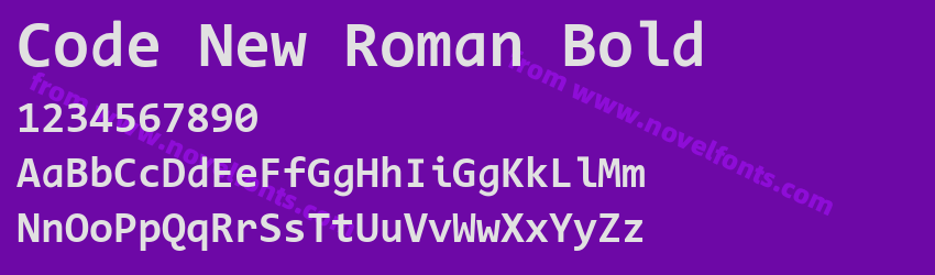 Code New Roman BoldPreview