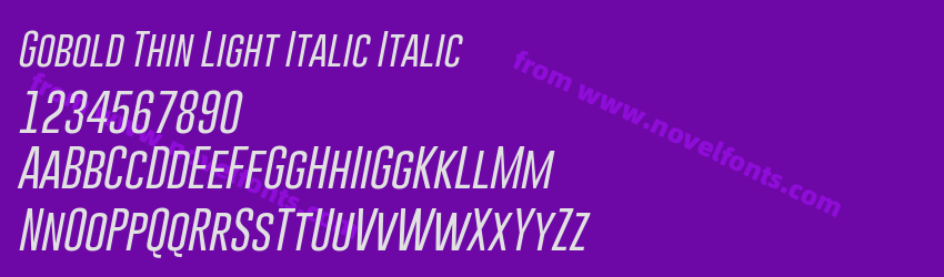 Gobold Thin Light Italic ItalicPreview