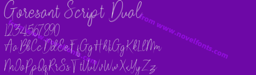 Goresant Script DualPreview