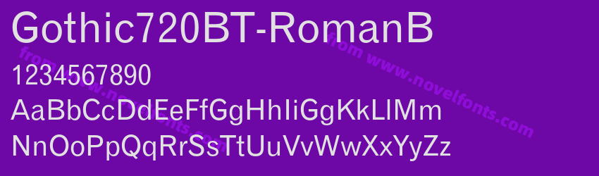 Gothic720BT-RomanBPreview