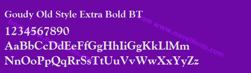 Goudy Old Style Extra Bold BTPreview