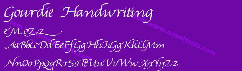 Gourdie HandwritingPreview