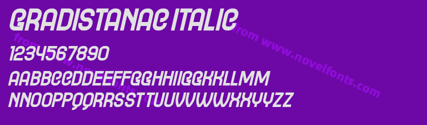 Gradistanac ItalicPreview