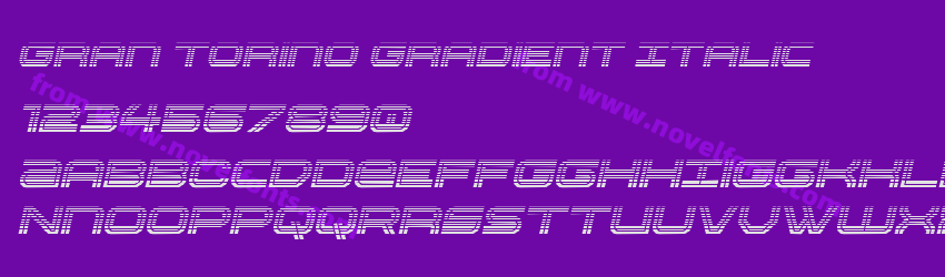 Gran Torino Gradient ItalicPreview