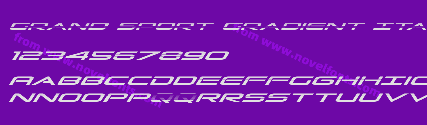 Grand Sport Gradient ItalicPreview