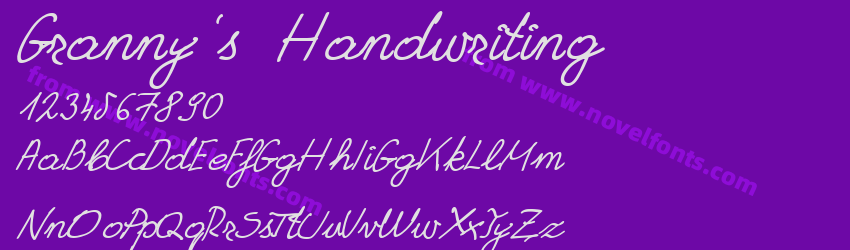 Granny's HandwritingPreview