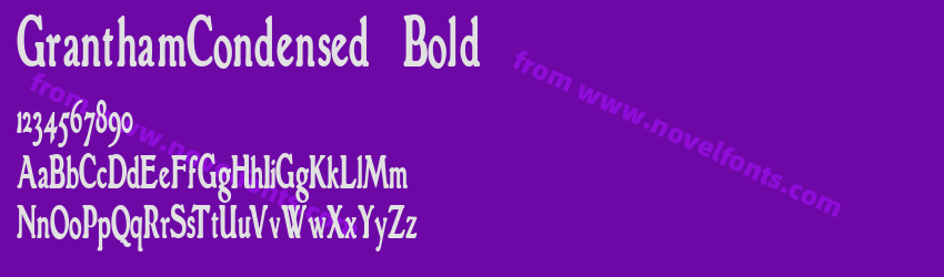 GranthamCondensed BoldPreview