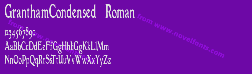 GranthamCondensed RomanPreview