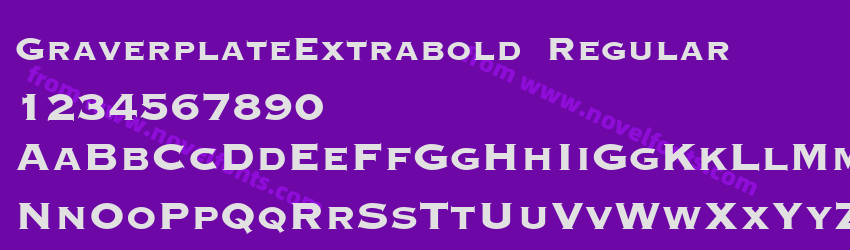 GraverplateExtrabold RegularPreview