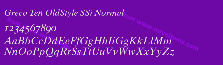 Greco Ten OldStyle SSi NormalPreview