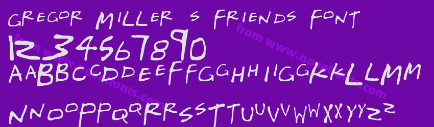 Gregor Miller's Friends FontPreview