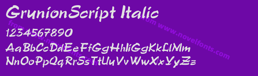 GrunionScript ItalicPreview