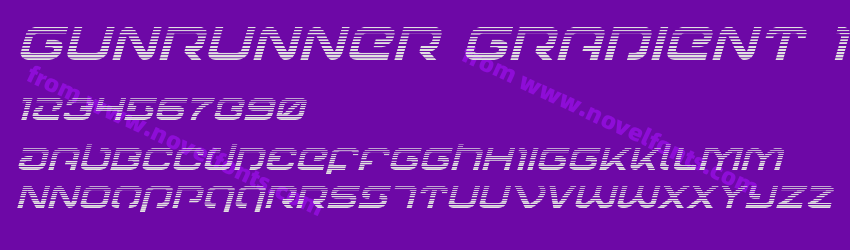 Gunrunner Gradient ItalicPreview