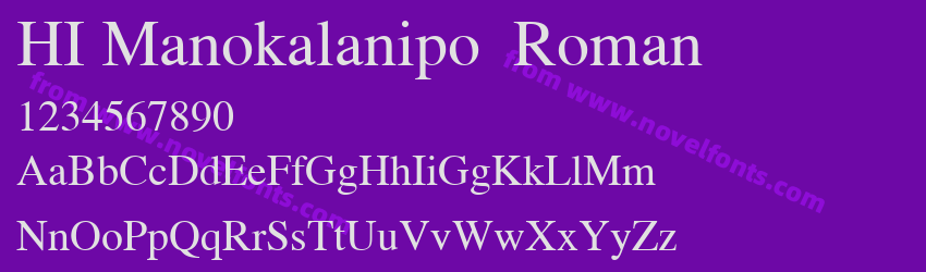 HI Manokalanipo  RomanPreview