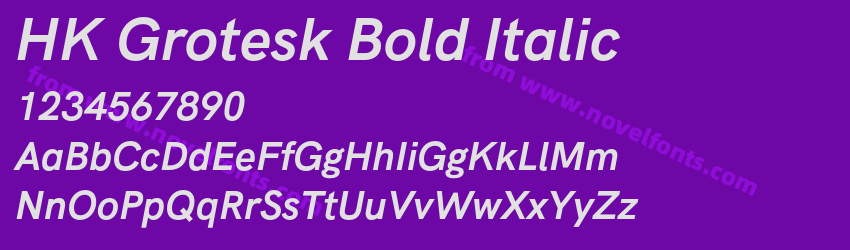 HK Grotesk Bold ItalicPreview