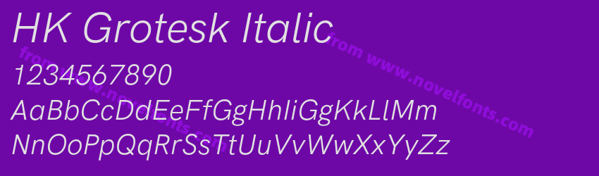 HK Grotesk ItalicPreview