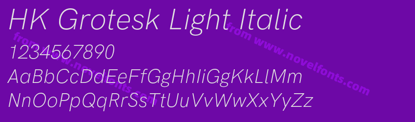 HK Grotesk Light ItalicPreview