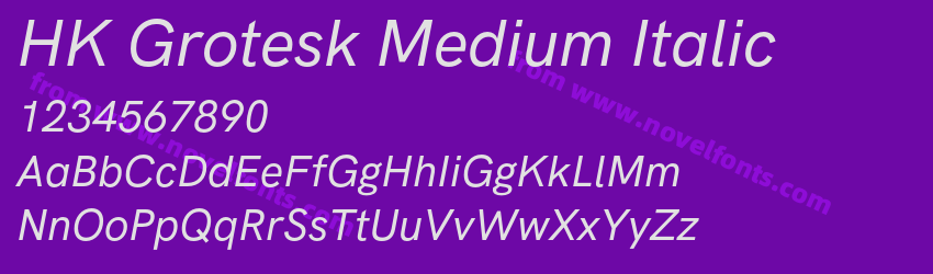 HK Grotesk Medium ItalicPreview