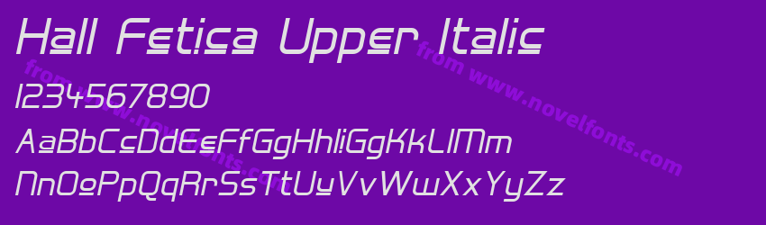 Hall Fetica Upper ItalicPreview