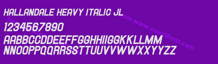 Hallandale Heavy Italic JLPreview