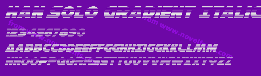 Han Solo Gradient ItalicPreview