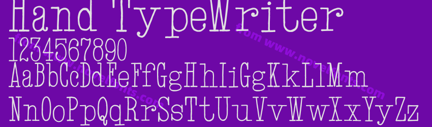 Hand TypeWriterPreview