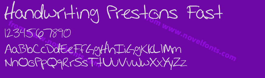 Handwriting Prestons FastPreview