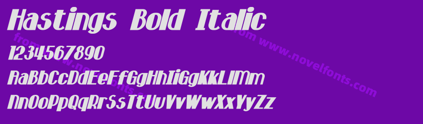 Hastings Bold ItalicPreview