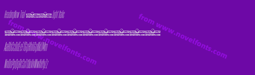HeadingNow Trial 02 Light ItalicPreview