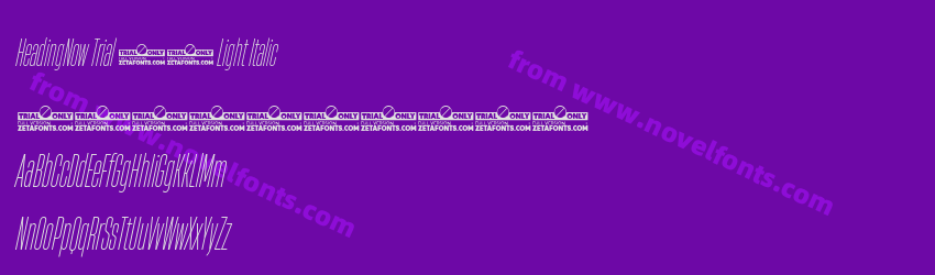 HeadingNow Trial 12 Light ItalicPreview