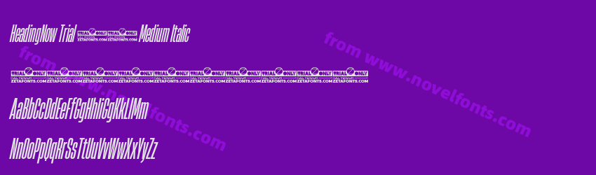 HeadingNow Trial 15 Medium ItalicPreview