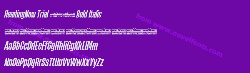 HeadingNow Trial 36 Bold ItalicPreview