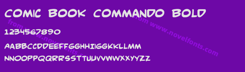 Comic Book Commando BoldPreview