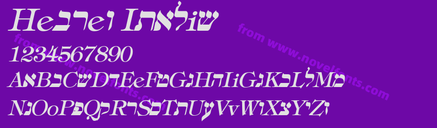 Hebrew ItalicPreview