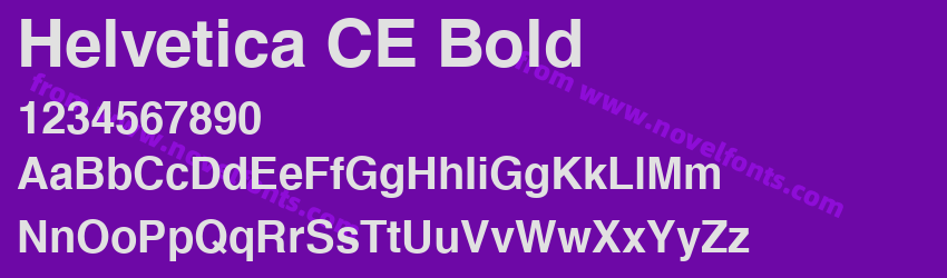 Helvetica CE BoldPreview