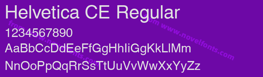 Helvetica CE RegularPreview