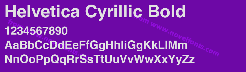 Helvetica Cyrillic BoldPreview